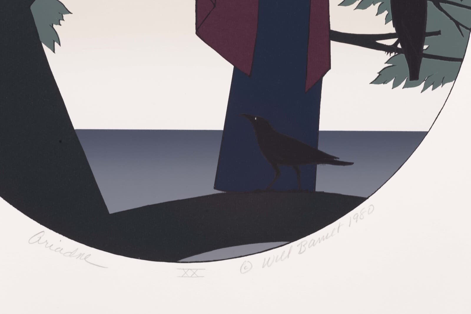 Will Barnet Ariadne Signed Modern Realist Silkscreen on Paper XX Unframed 1980 - Thumbnail 5