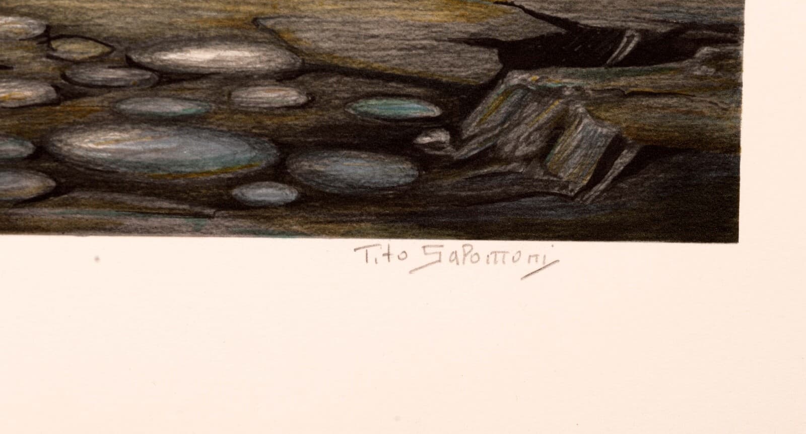 Tito Salomoni Toy Boat Signed Surreal Realism Lithograph on Paper 194/200 UF - Thumbnail 9