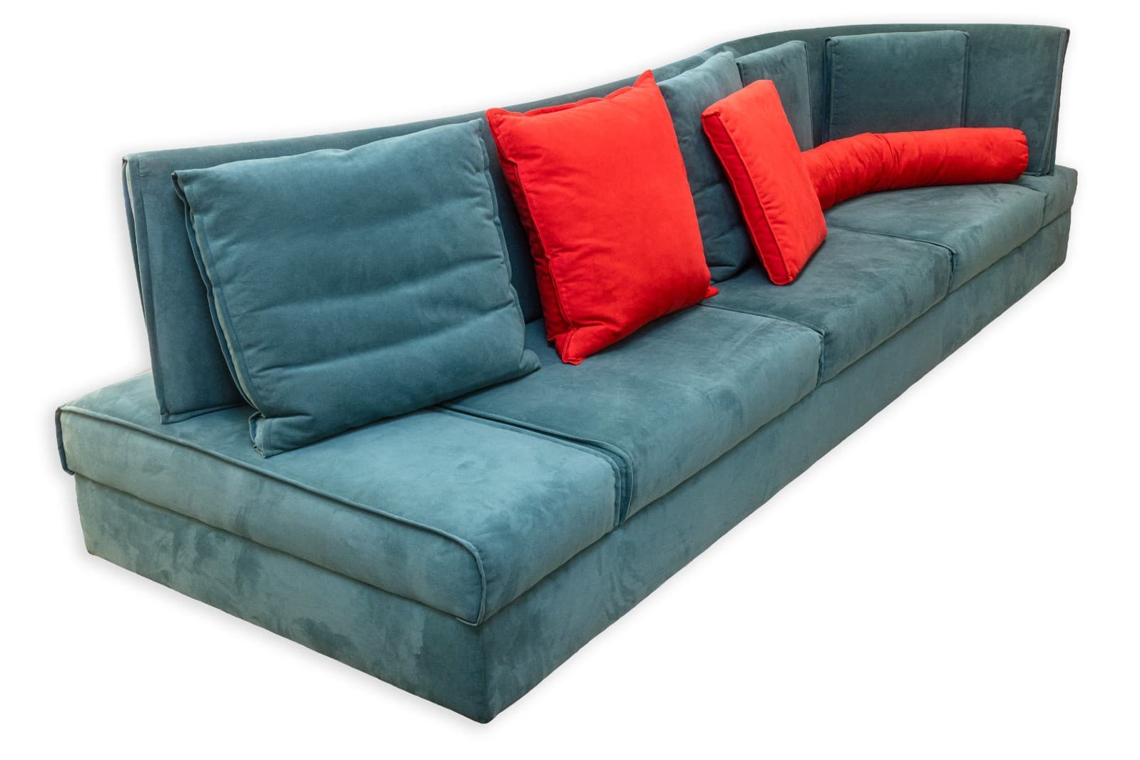 Pair of Mauro Lipparini for Saporiti Italia Avedon Sofas 1980s Post Modern - Thumbnail 2