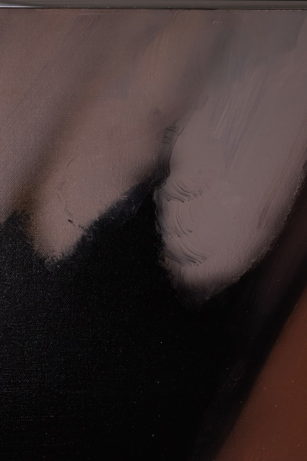 Robert Lawson - Cool Splash, 1950 Signed Modern Oil on Canvas Abstract Painting - Thumbnail 5