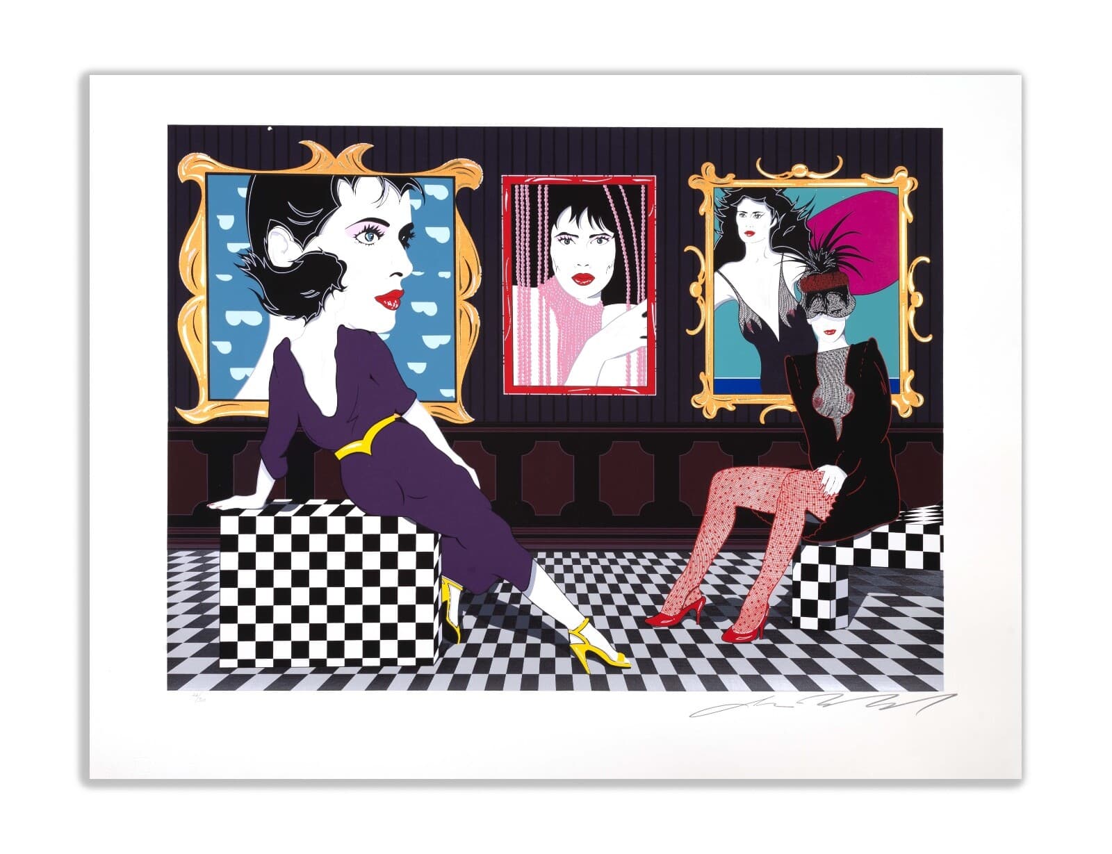 James Morlock Artist Collection Signed Postmodern Silkscreen on Paper 26/300 UF - Thumbnail 2