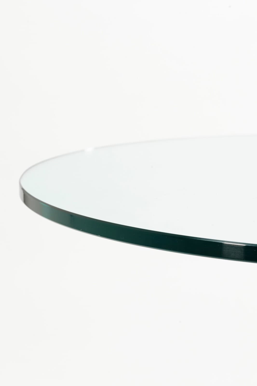 Curved Modernist Chrome And Glass Side Table - Thumbnail 7