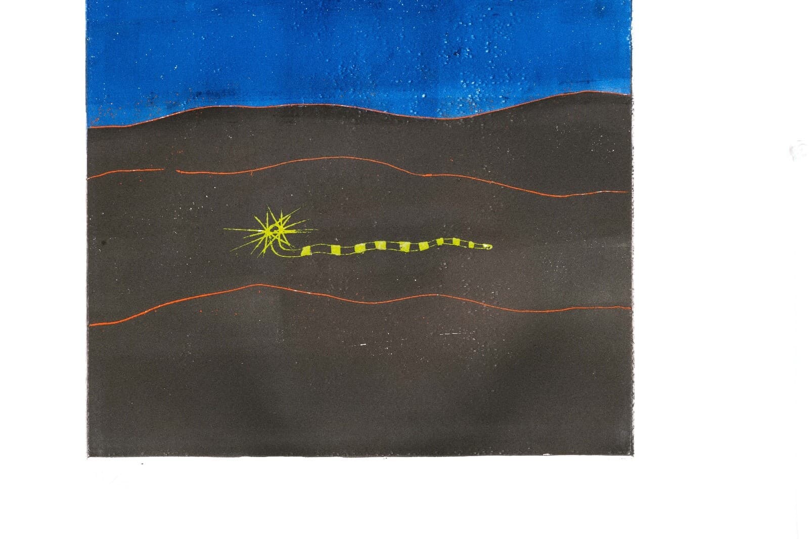Alistair Grant Yellow Eye Signed Modernist Etching with Aquatint on Paper 11/50 - Thumbnail 4