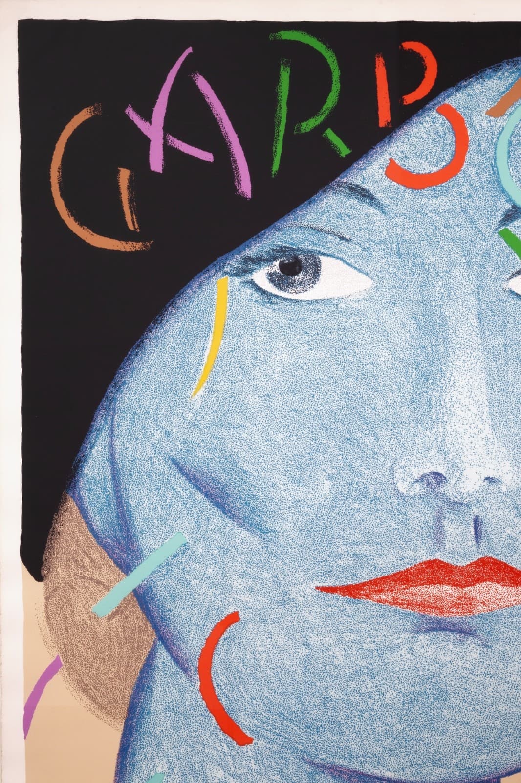 Seymour Chwast - Greta Garbo, 1989 Signed Postmodern Silkscreen on Paper 128/150 - Thumbnail 3