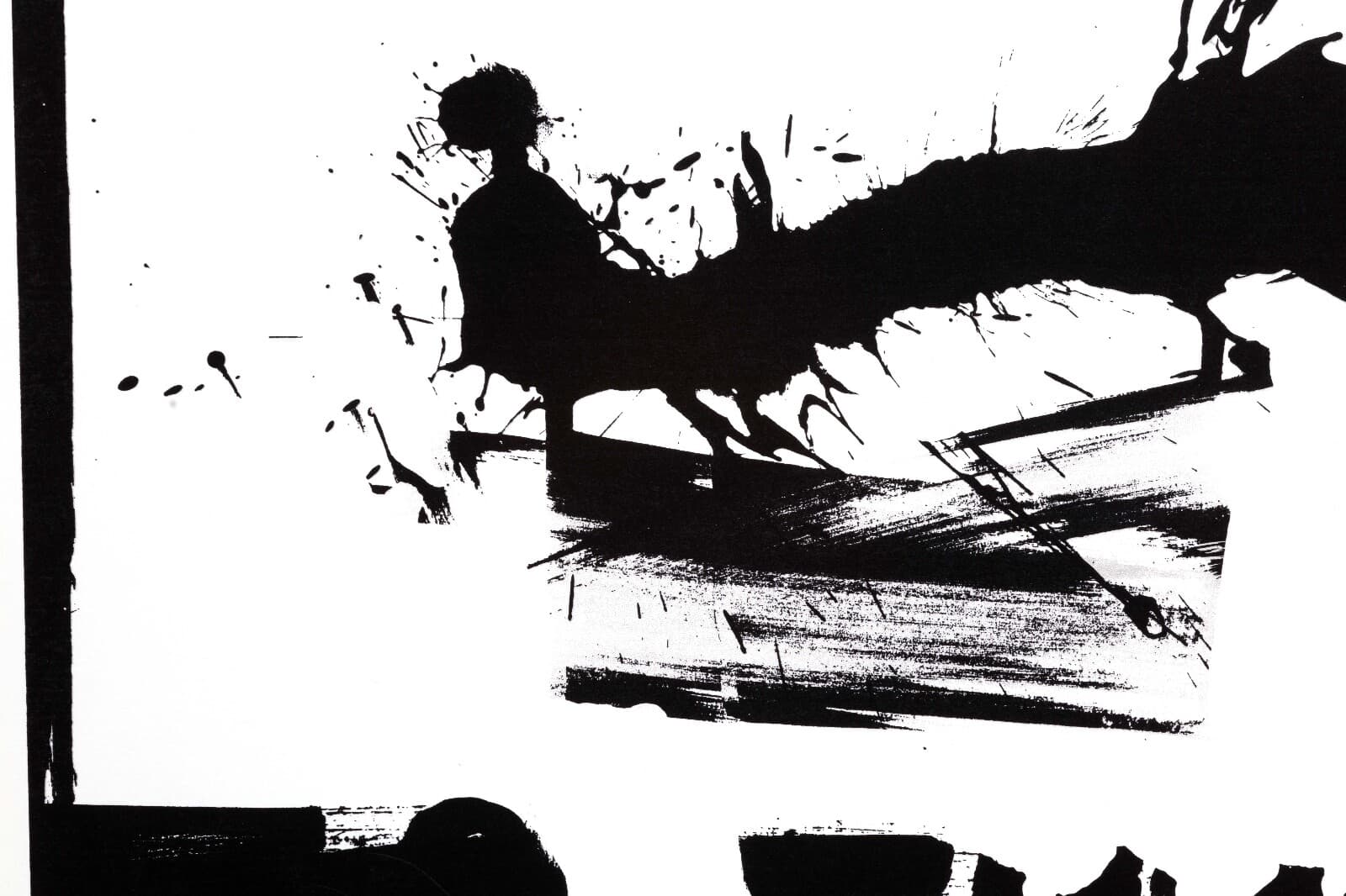 John Hultberg Sketch Signed Abstract Expressionist Silkscreen on Paper 3/200 UF - Thumbnail 5