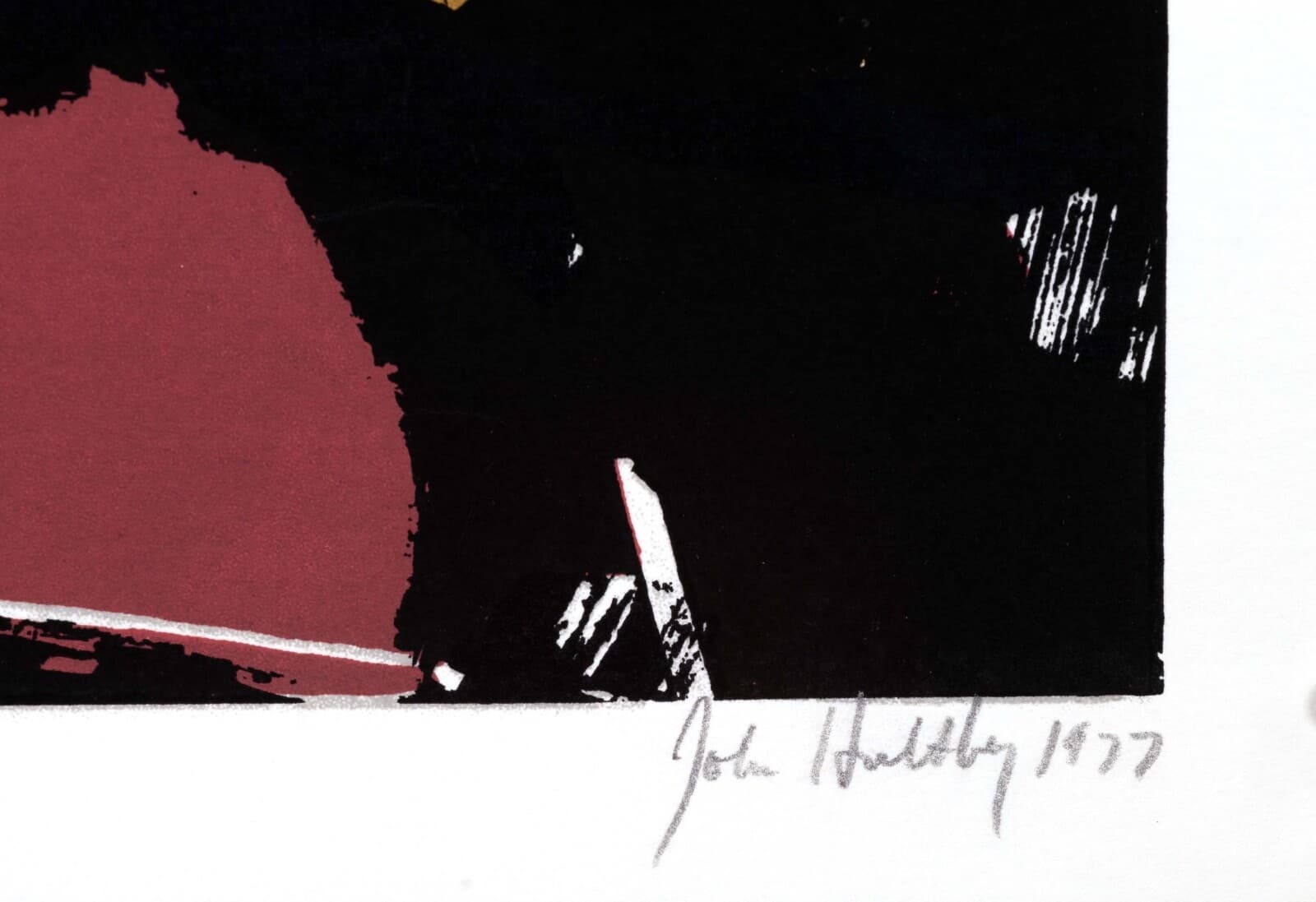 John Hultberg Sketch Signed Abstract Expressionist Silkscreen on Paper 3/200 UF - Thumbnail 9