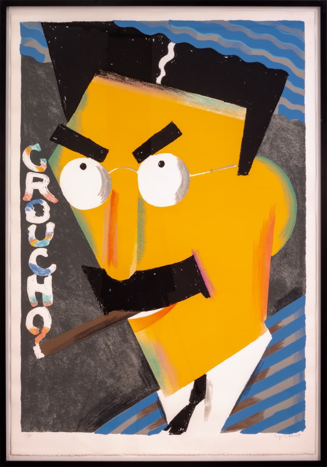 Seymour Chwast - Groucho, 1989 Signed Postmodern Silkscreen on Paper 174/200