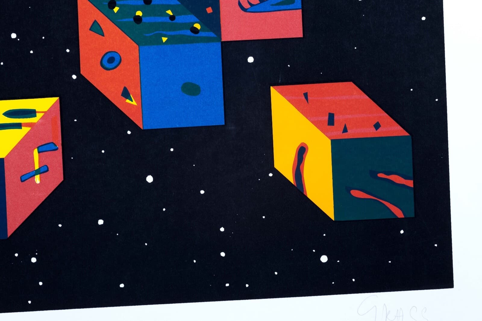 Peter Grass Beta Nova Signed Modern Space Age Silkscreen on Paper 200/200 UF - Thumbnail 7