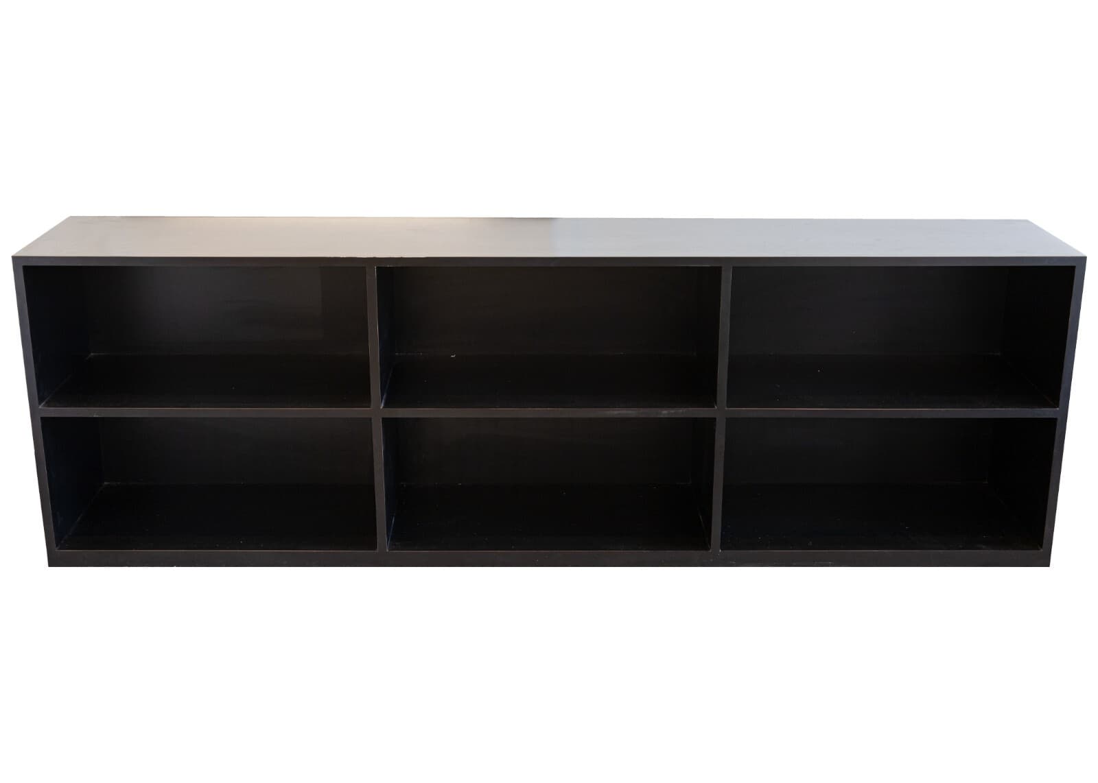Post Modern Black Wood Modular Shelving Storage Unit - Thumbnail 2