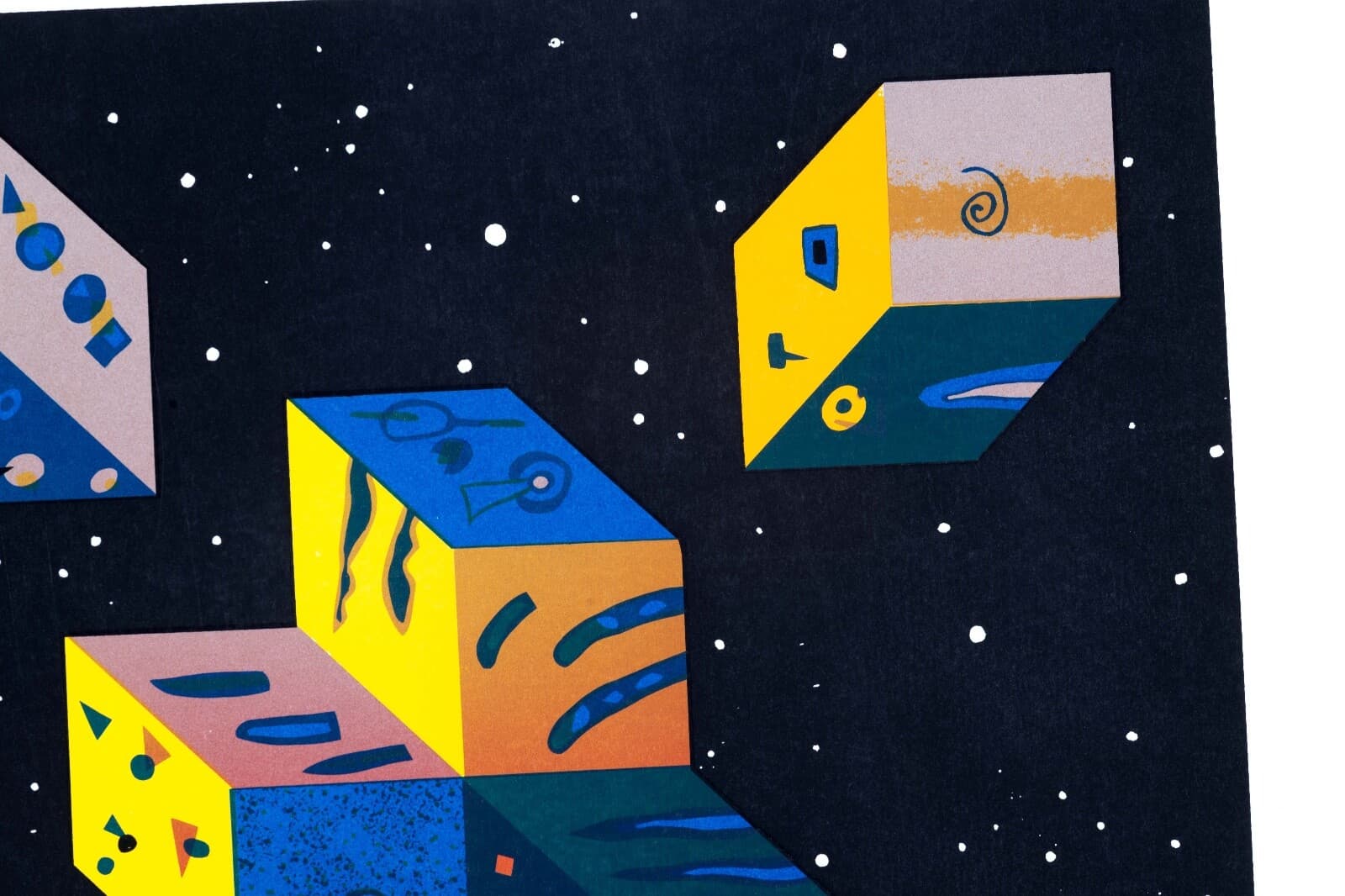 Peter Grass Beta Nova Signed Modern Space Age Silkscreen on Paper 200/200 UF - Thumbnail 6