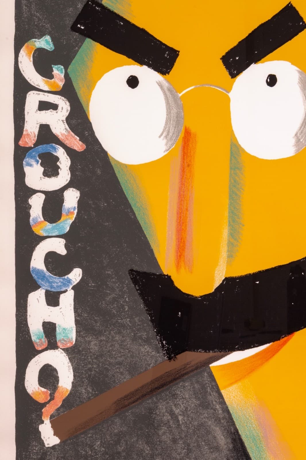 Seymour Chwast - Groucho, 1989 Signed Postmodern Silkscreen on Paper 174/200 - Thumbnail 3