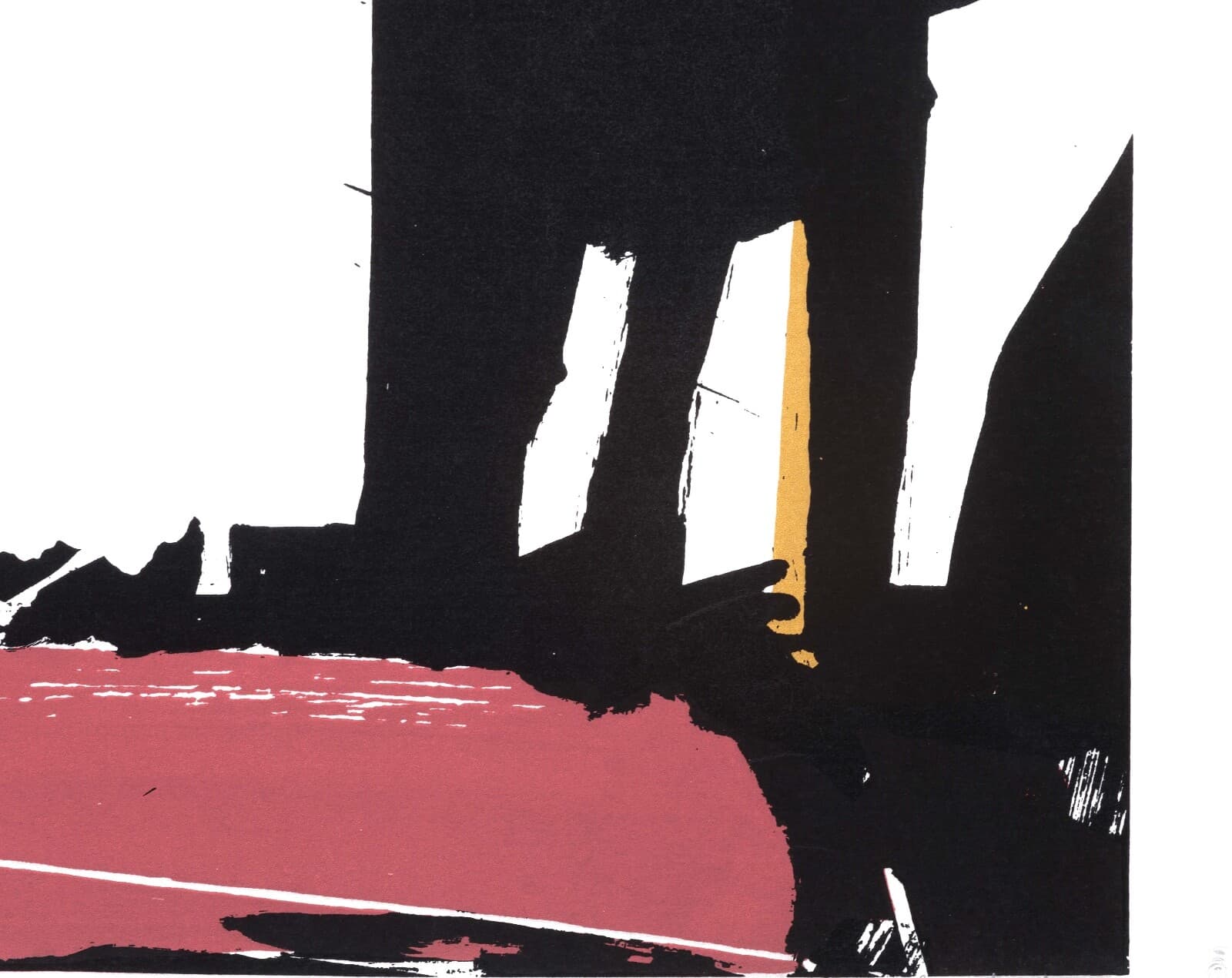 John Hultberg Sketch Signed Abstract Expressionist Silkscreen on Paper 3/200 UF - Thumbnail 7