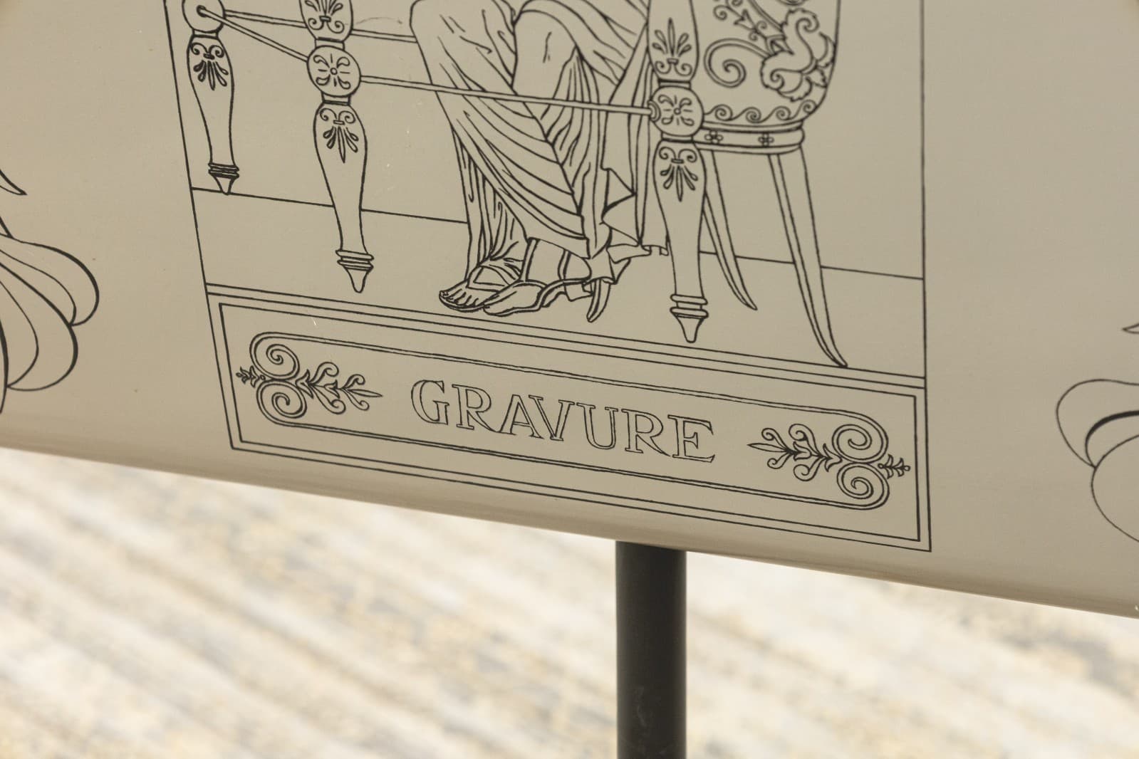 Piero Fornasetti Attributed Gravure Italian Mid Century Modern Magazine Stand - Thumbnail 6