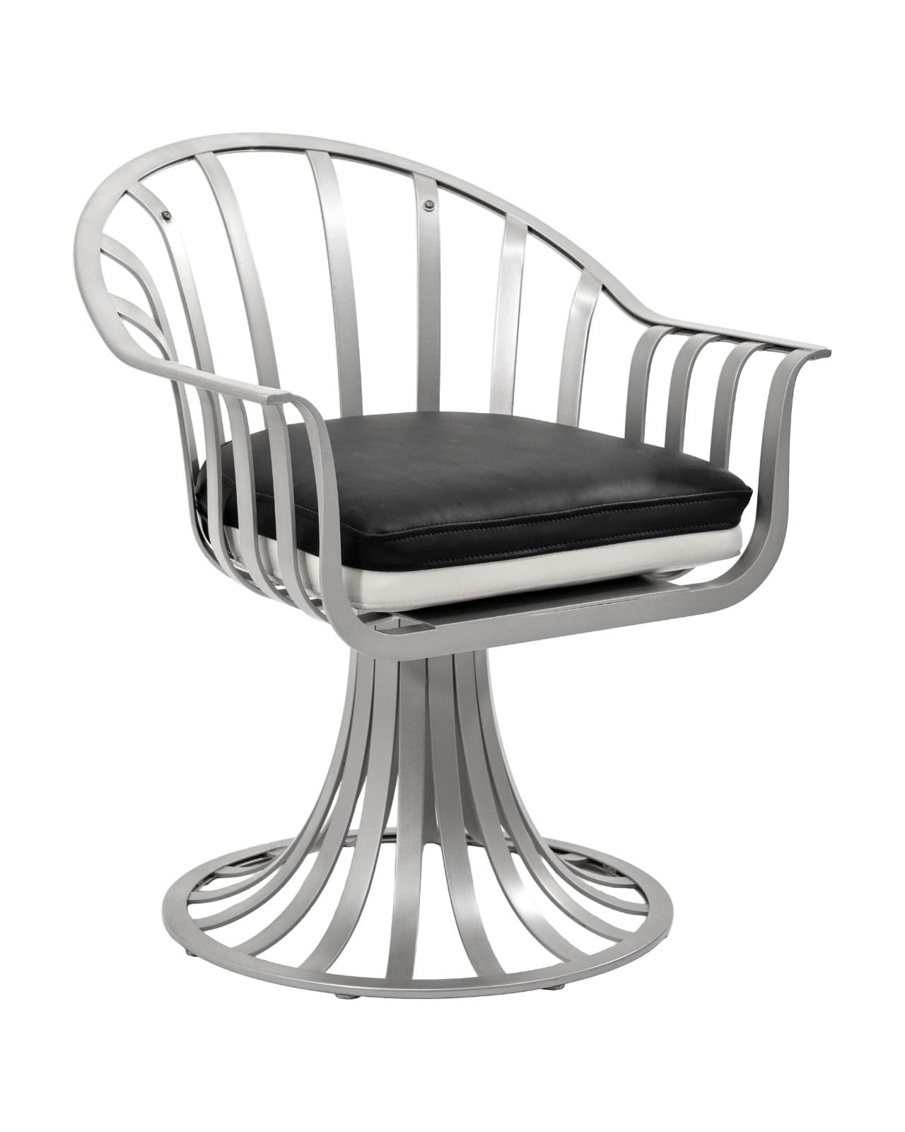 Pair Of Reversible Cushion Patio Chairs In The Style Of Russel Woodard - Thumbnail 3