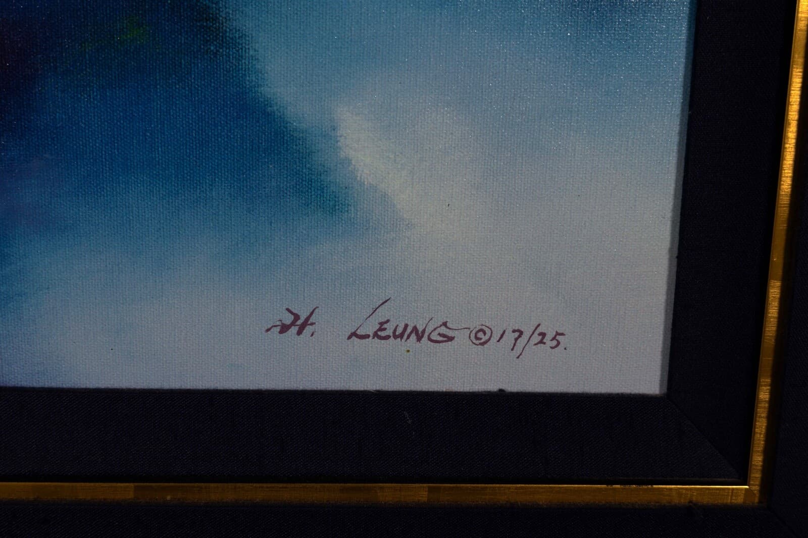 Hong Leung Celestial Vista Signed Contemporary Asian Giclee on Canvas 17/25 - Thumbnail 8