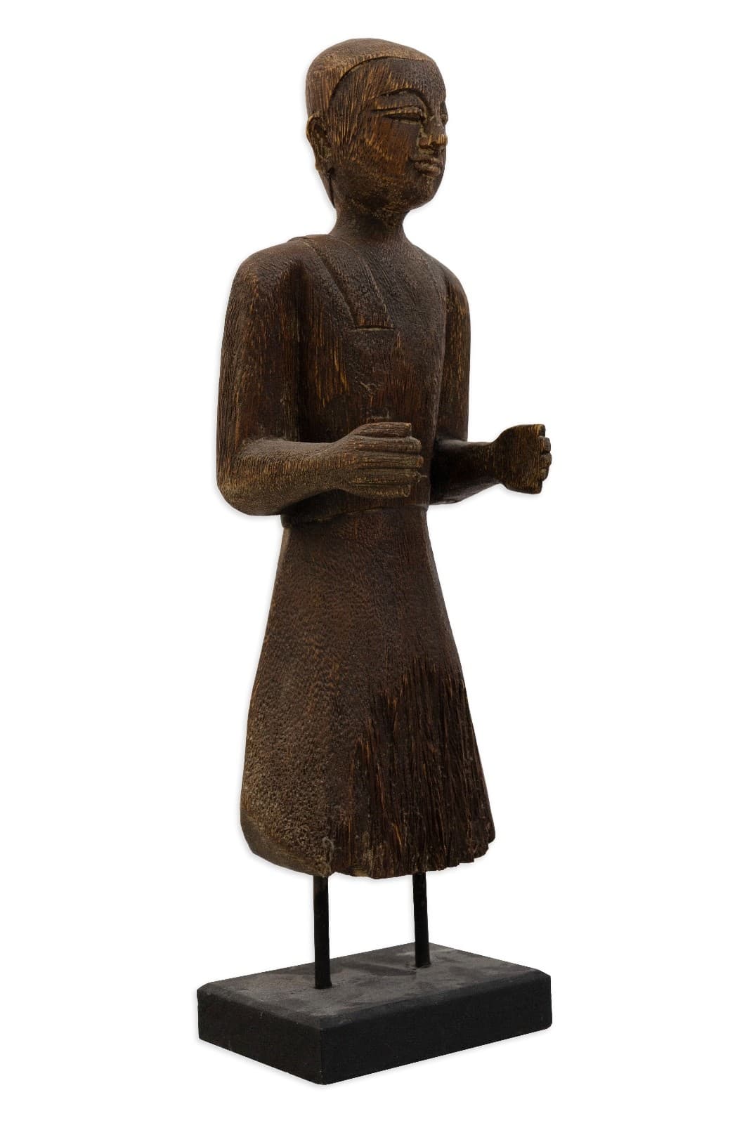Male Tribal Wood Sculpture For Tozai Home