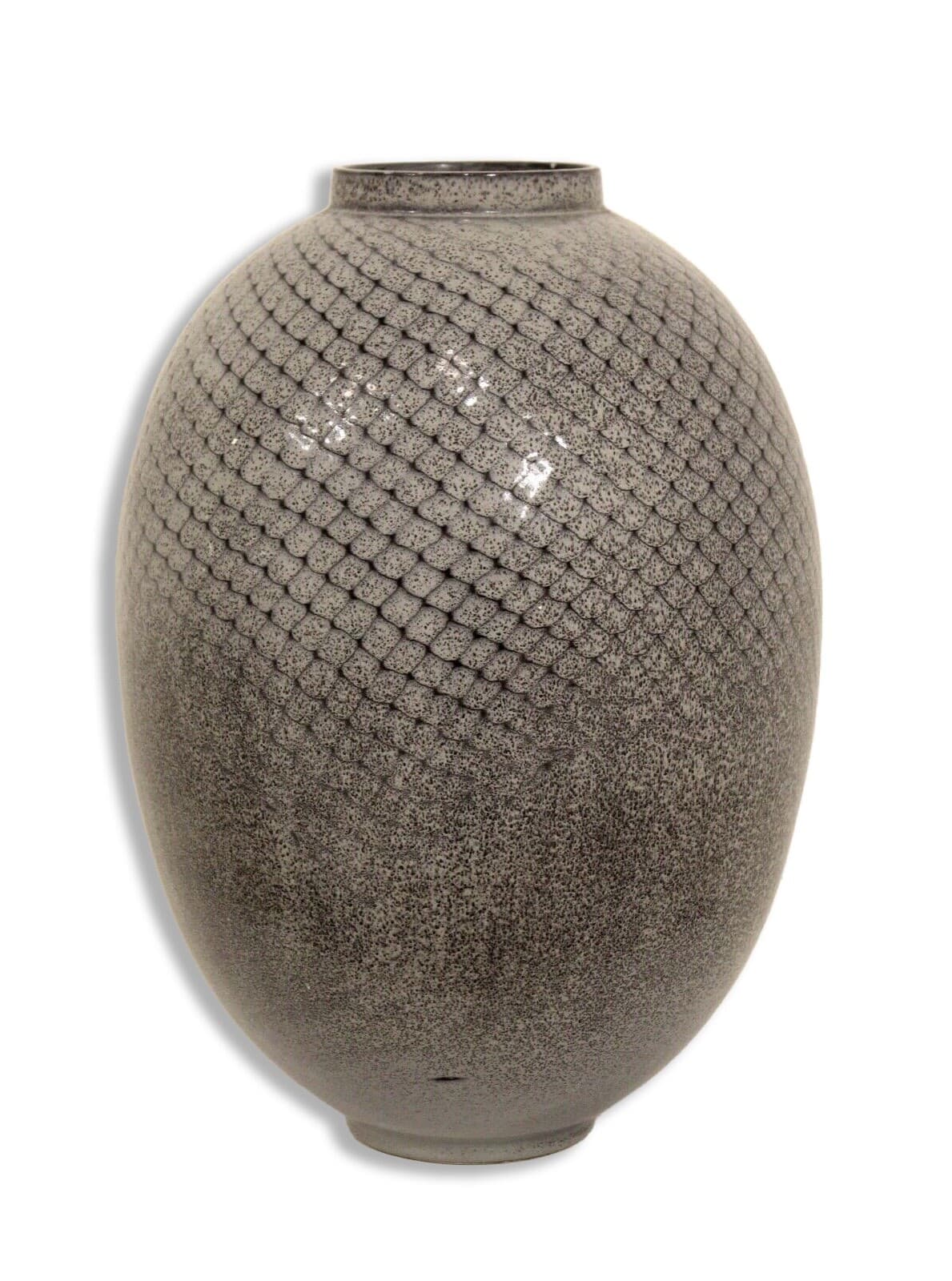 Postmodern Large Blue Glazed Decorative Vase