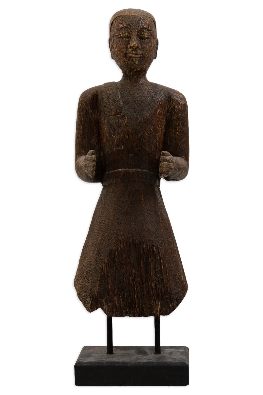 Male Tribal Wood Sculpture For Tozai Home - Thumbnail 2