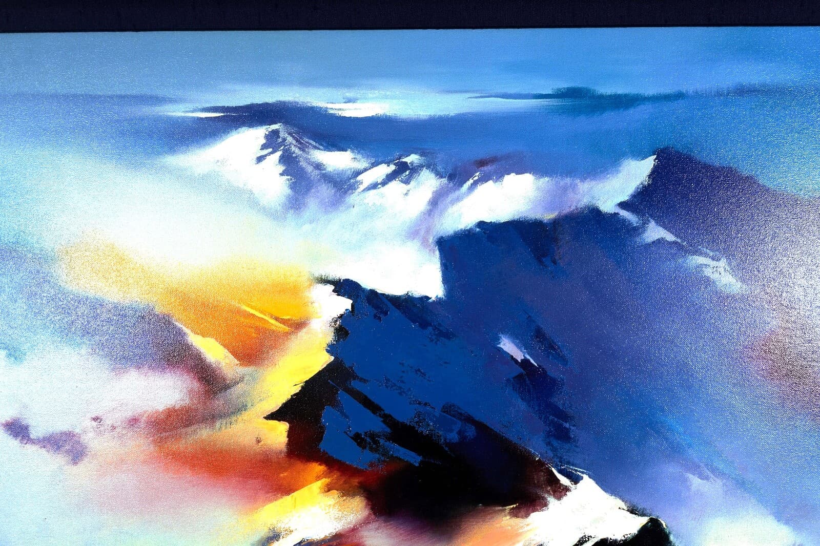 Hong Leung Celestial Vista Signed Contemporary Asian Giclee on Canvas 17/25 - Thumbnail 4
