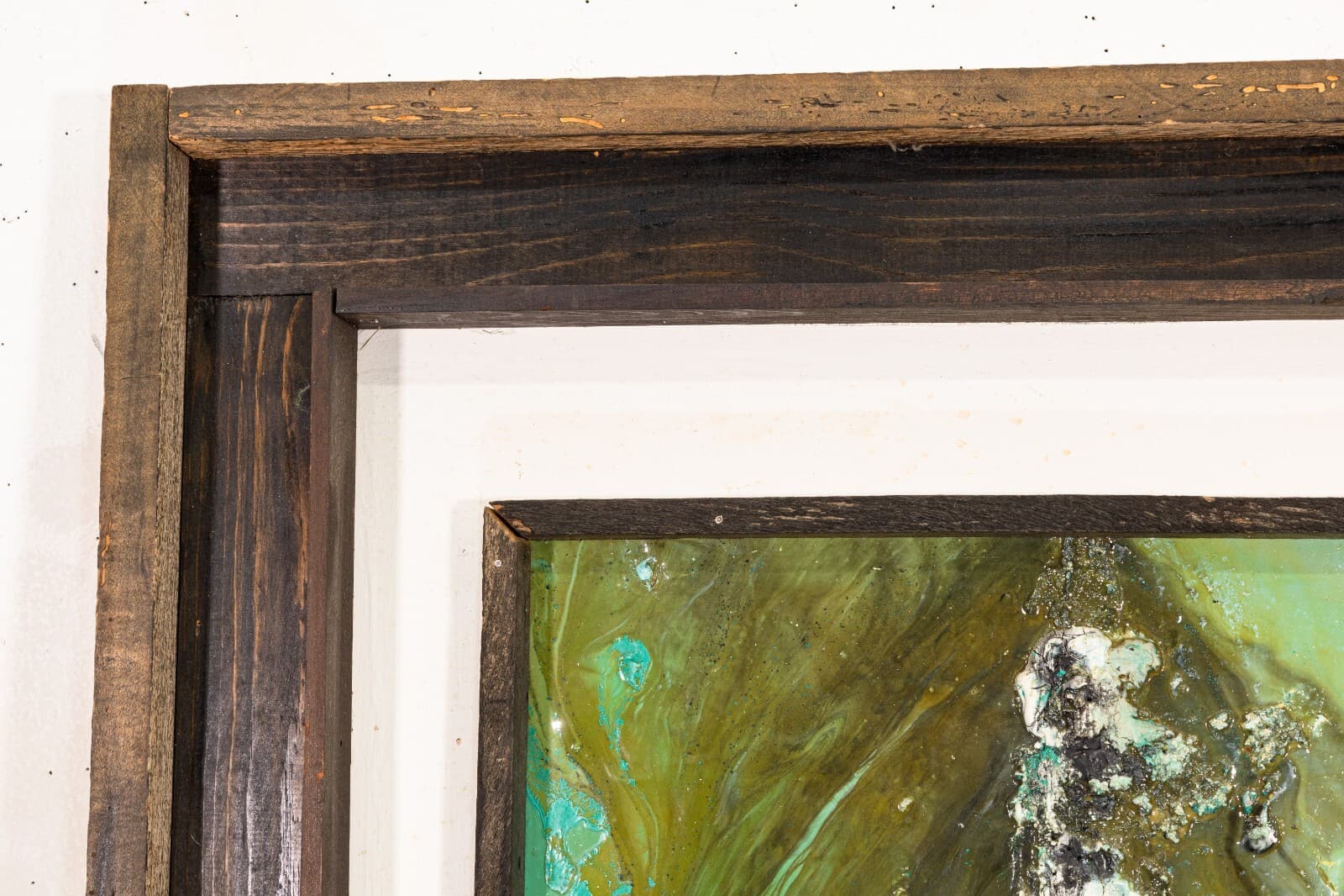 Pair of Modernist Impasto Encaustic Abstract Oil Paintings Signed J. Lehr 1970s - Thumbnail 11