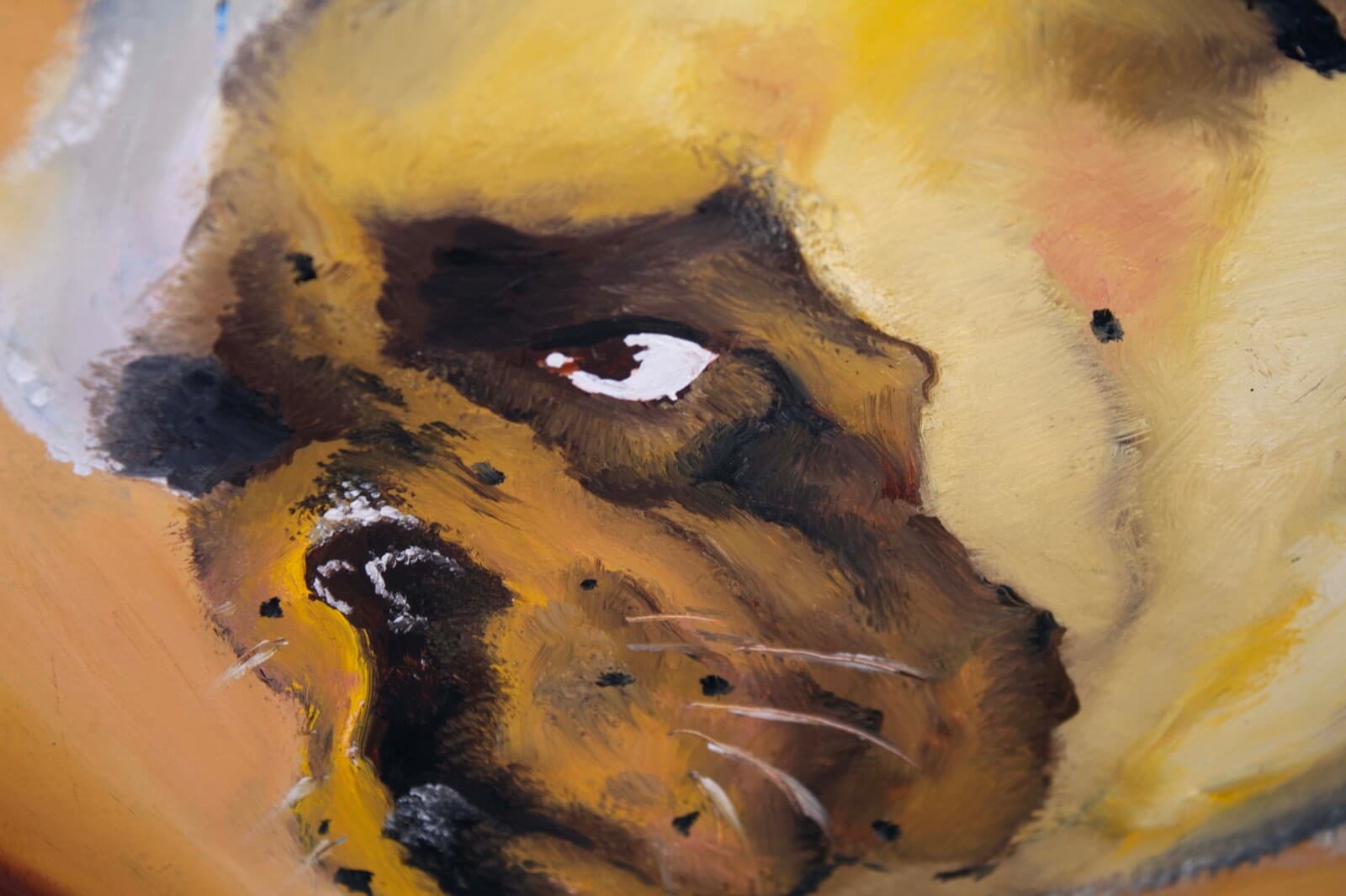 DAZE Chris Ellis Bulldog Coney Island Signed Graffiti St Art Portrait on Wood - Thumbnail 7