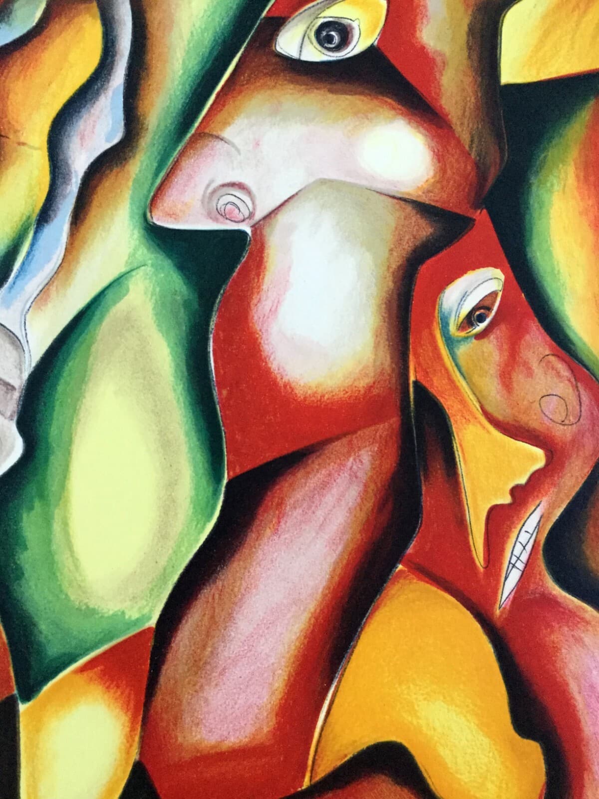 Contemporary Modernist Unframed Natures Roots Alexandra Nechita Signed Litho - Thumbnail 5