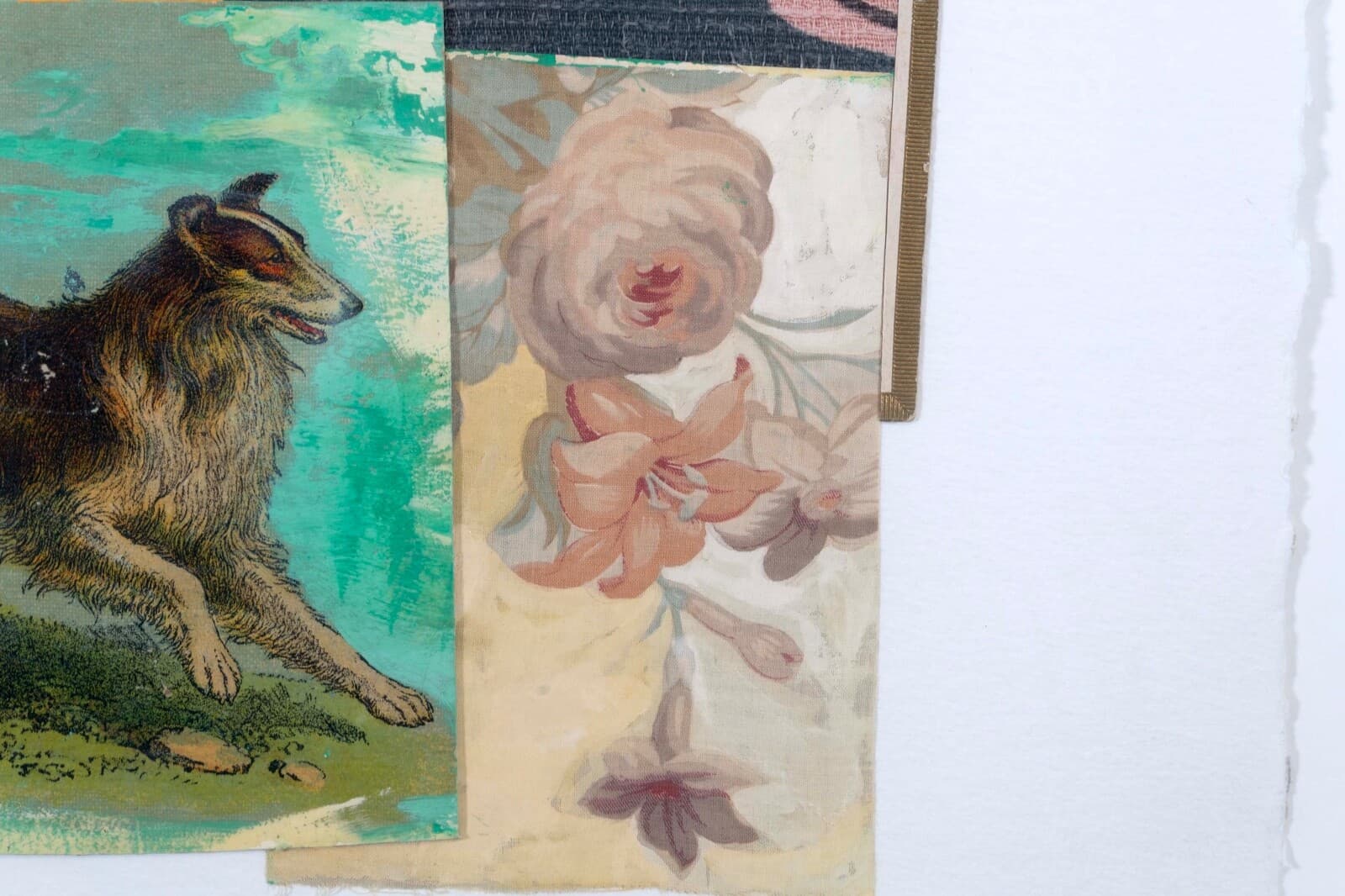 Randa Newland Untitled (Collie) Contemporary Mixed Media & Collage Framed 2002 - Thumbnail 7