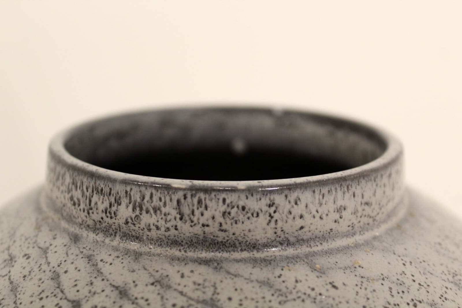 Postmodern Large Blue Glazed Decorative Vase - Thumbnail 7