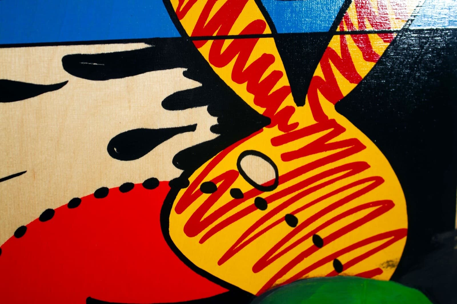 DAZE Chris Ellis Bulldog Coney Island Signed Graffiti St Art Portrait on Wood - Thumbnail 8