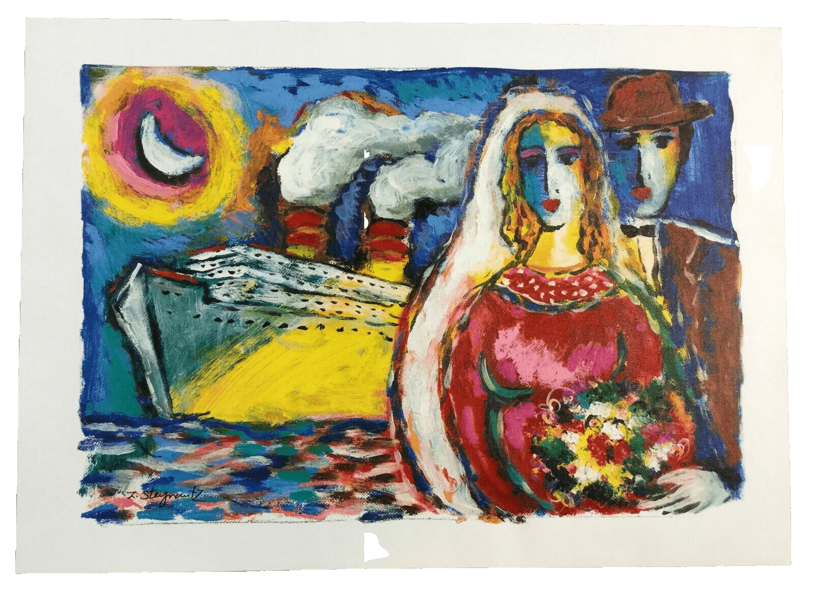 Modern Unframed Midnight Cruise Zamy Steynovitz Signed Numbered Seriolithograph