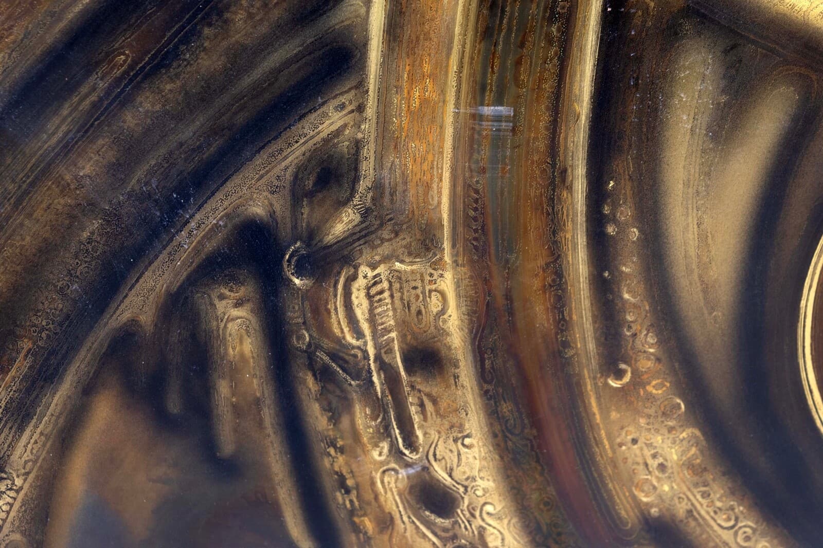Bernhard Rohne for Mastercraft Brutalist Acid-Etched Metallic Wall Art 1970s - Thumbnail 4
