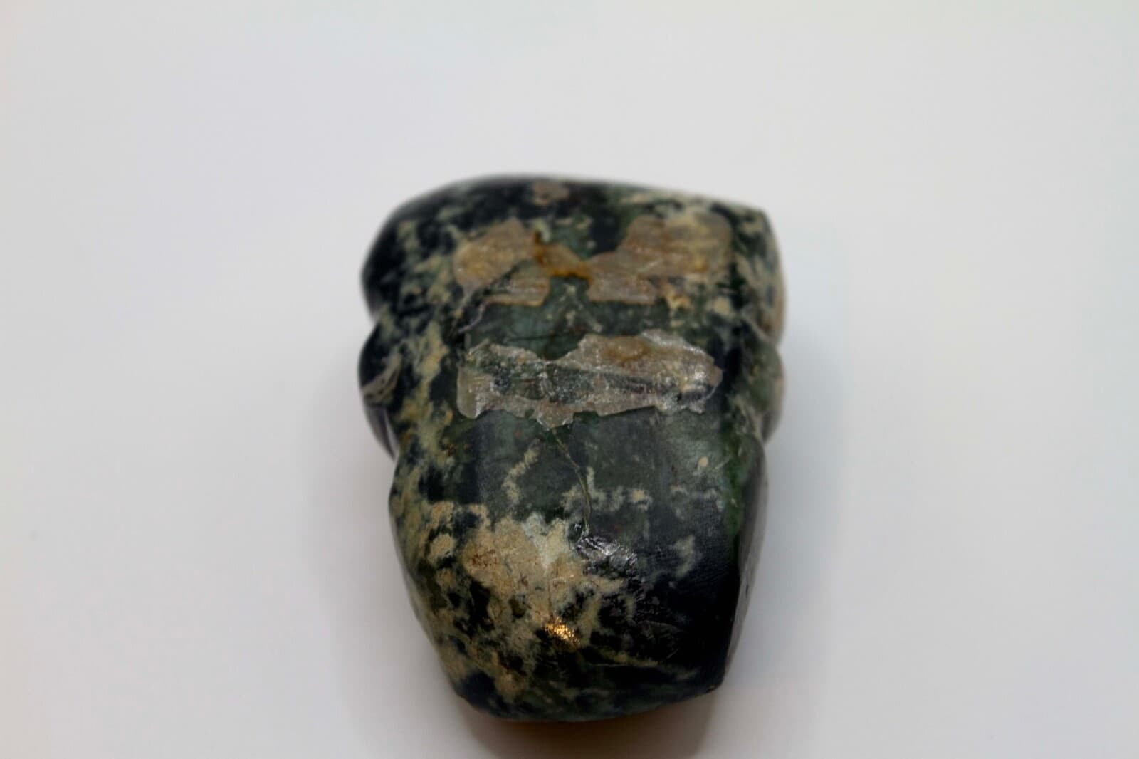 Pre-Columbian Mexico Mayan Carved Mask in Stone Historic Artifact Late Classic - Thumbnail 6