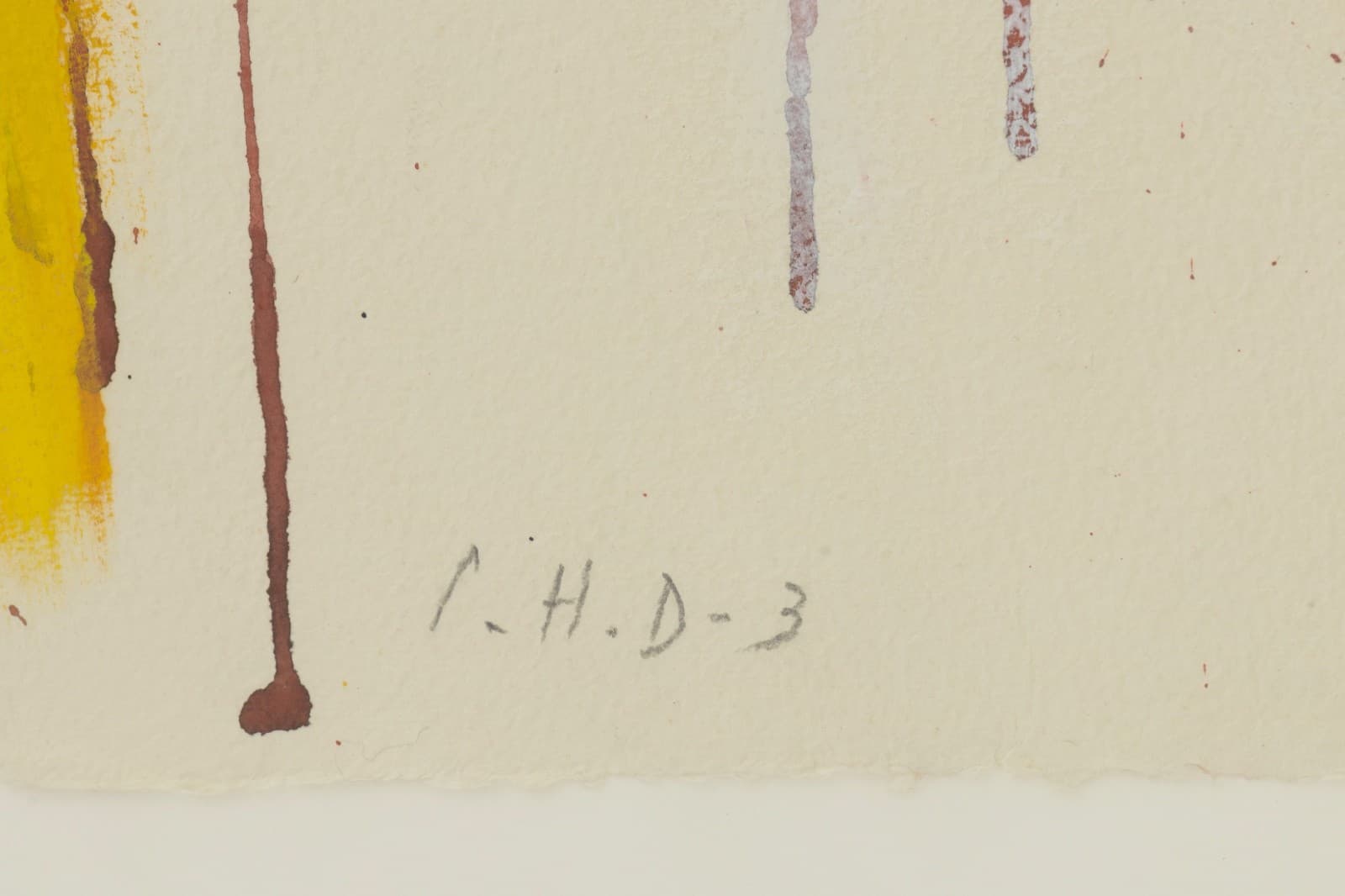 Perez Celis New York 1990 Signed Painting on Paper Abstract Expressionism Framed - Thumbnail 5