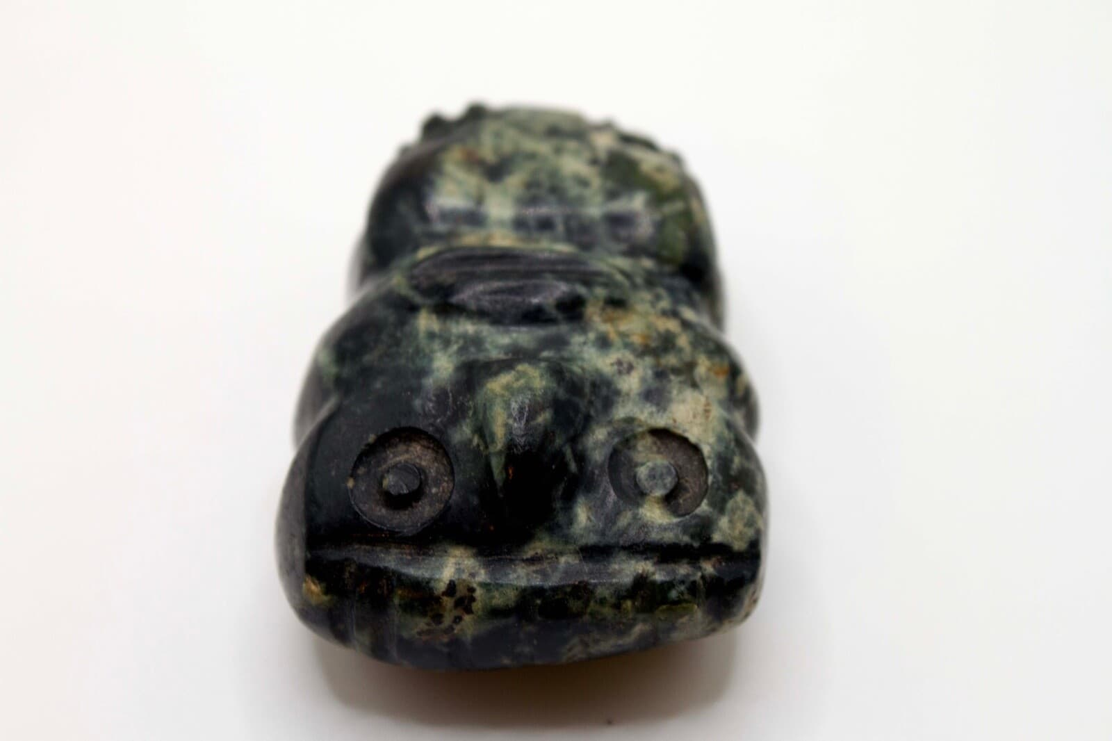 Pre-Columbian Mexico Mayan Carved Mask in Stone Historic Artifact Late Classic - Thumbnail 4