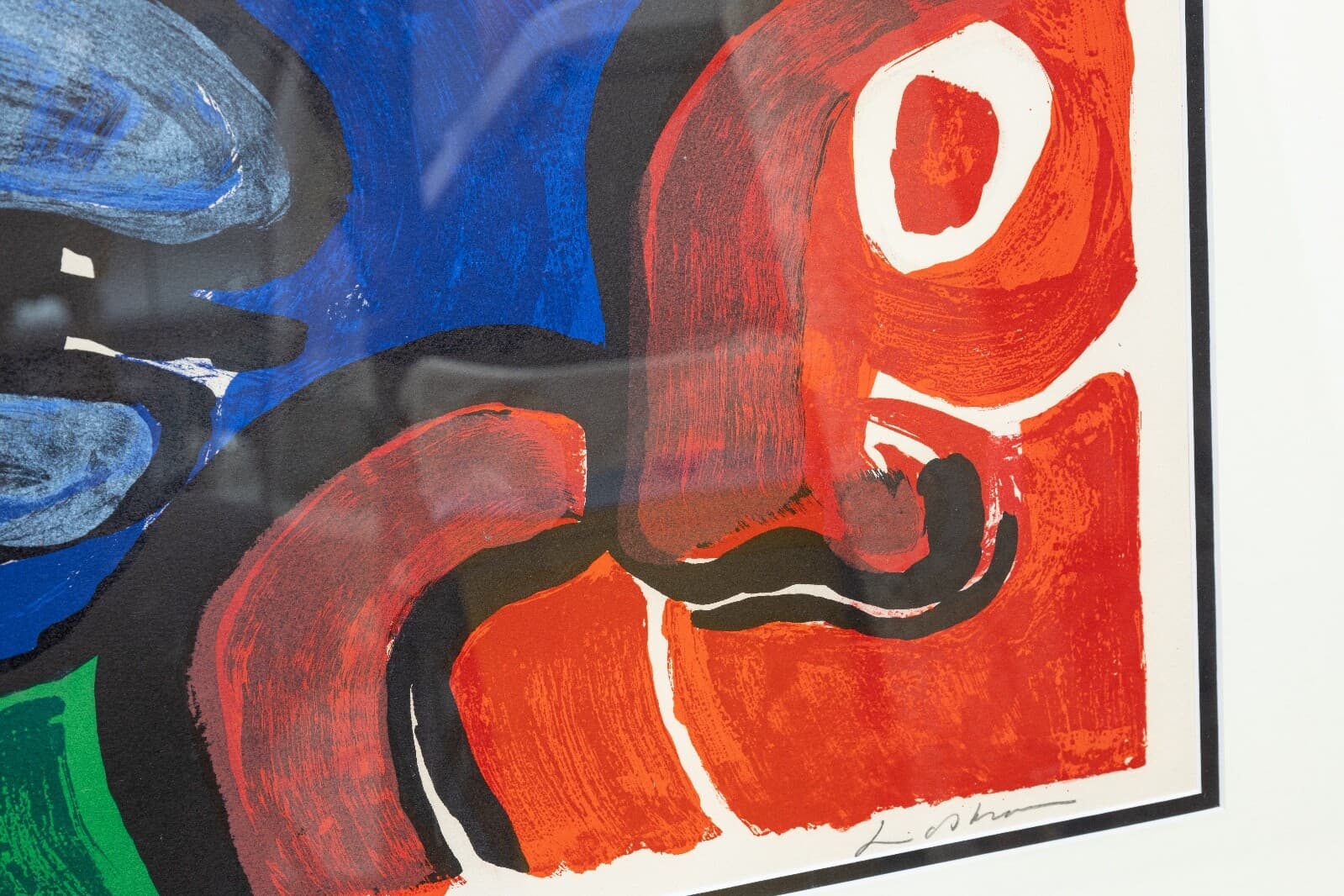 Bengt Lindström Composition, Tête d'Animal Signed Lithograph E.A. XI/XII Framed - Thumbnail 5