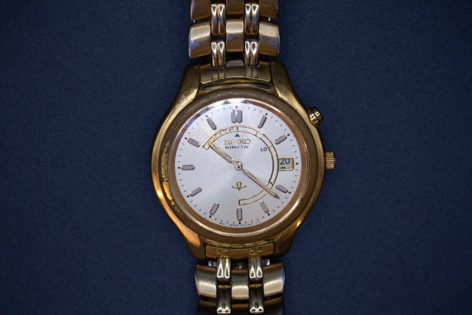 Seiko Kinetic Wristwatch Gold Stainless Steel - Thumbnail 2
