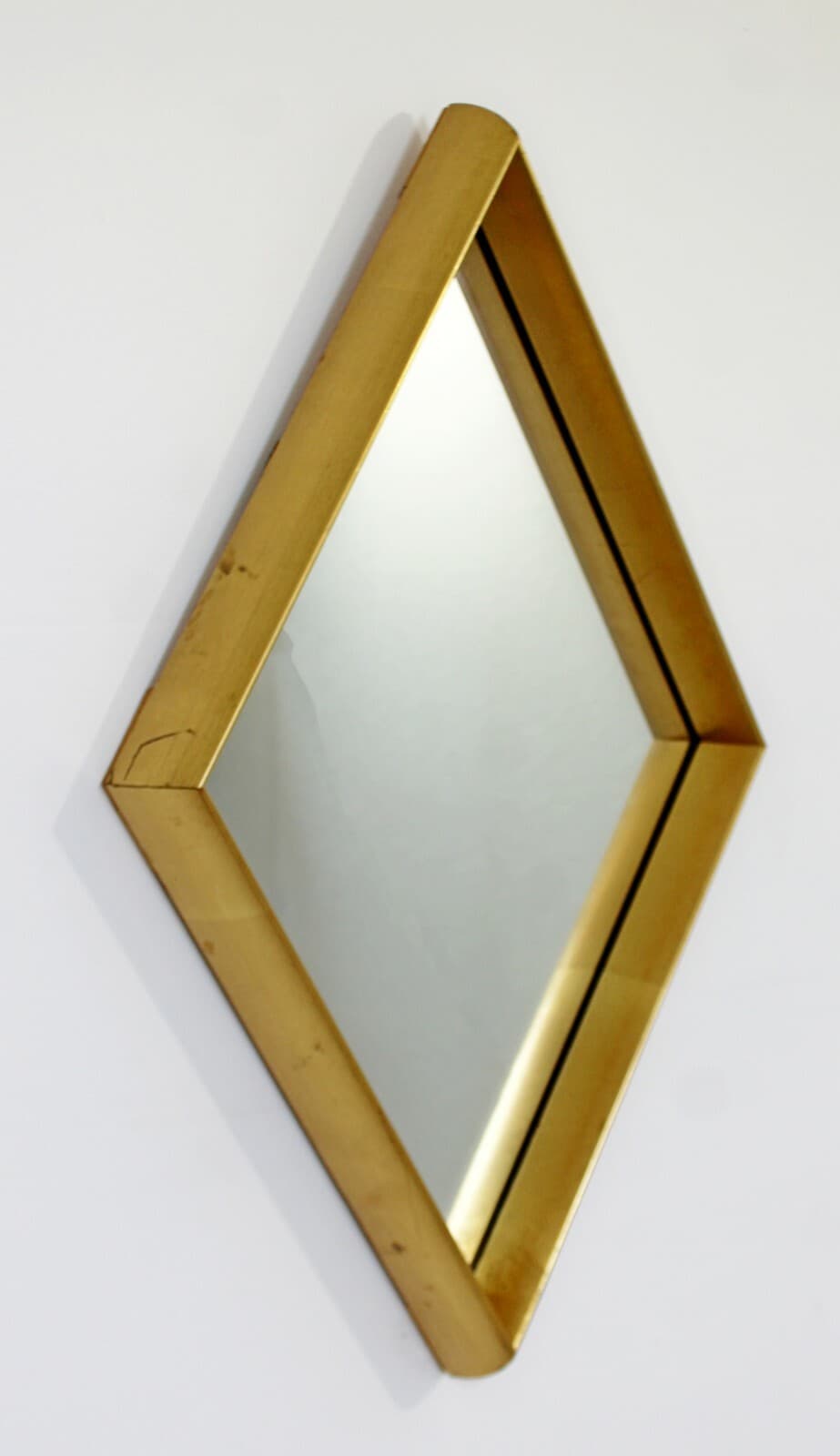 Mid Century Modern Hollywood Regency Gold Gilt Wall Mirror La Barge Diamond 60s - Thumbnail 3