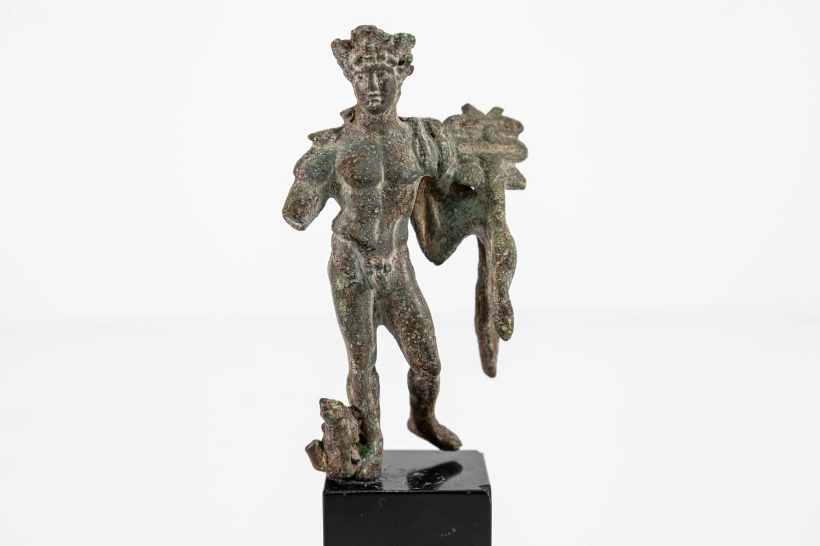 1st Century AD Roman Bronze Statuette of Mercury Polykleitos Classic Antiquities - Thumbnail 4