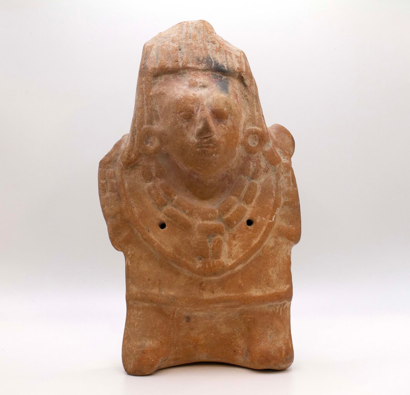 Pre-Columbian Mexico Mayan Rattle Terracotta Pottery Historic Artifact - Thumbnail 2