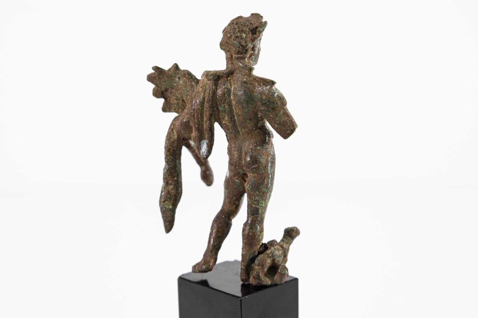 1st Century AD Roman Bronze Statuette of Mercury Polykleitos Classic Antiquities - Thumbnail 2