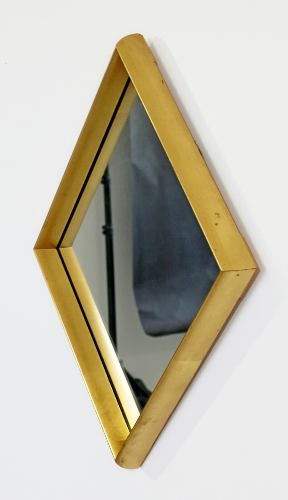Mid Century Modern Hollywood Regency Gold Gilt Wall Mirror La Barge Diamond 60s - Thumbnail 4