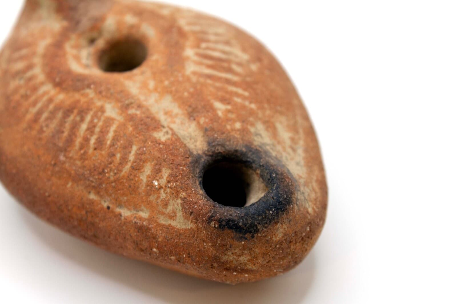 Pre-Columbian Ancient Boat-Shaped Terracotta Pottery Oil Lamp Historic Artifact - Thumbnail 9