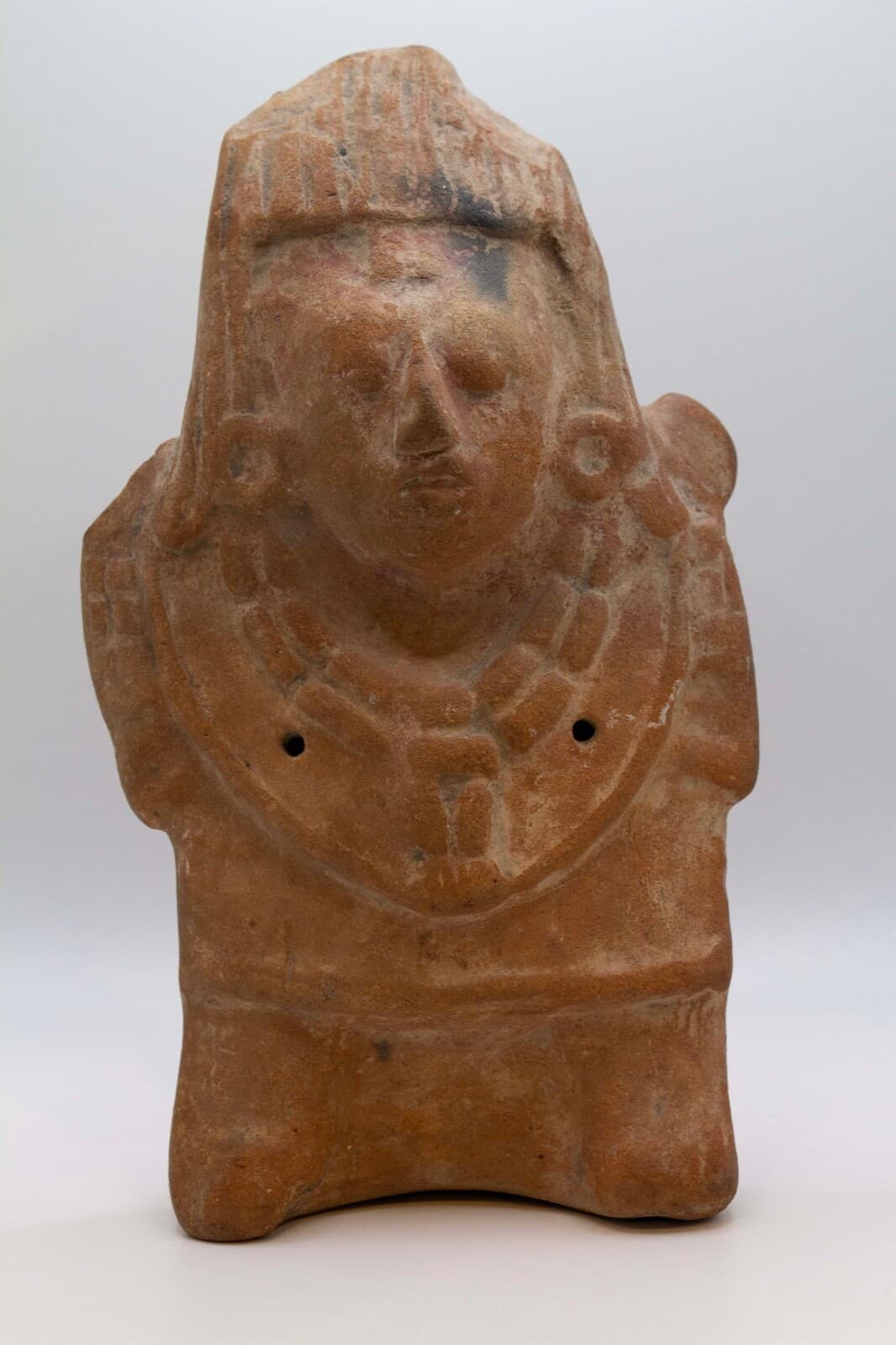 Pre-Columbian Mexico Mayan Rattle Terracotta Pottery Historic Artifact - Thumbnail 3
