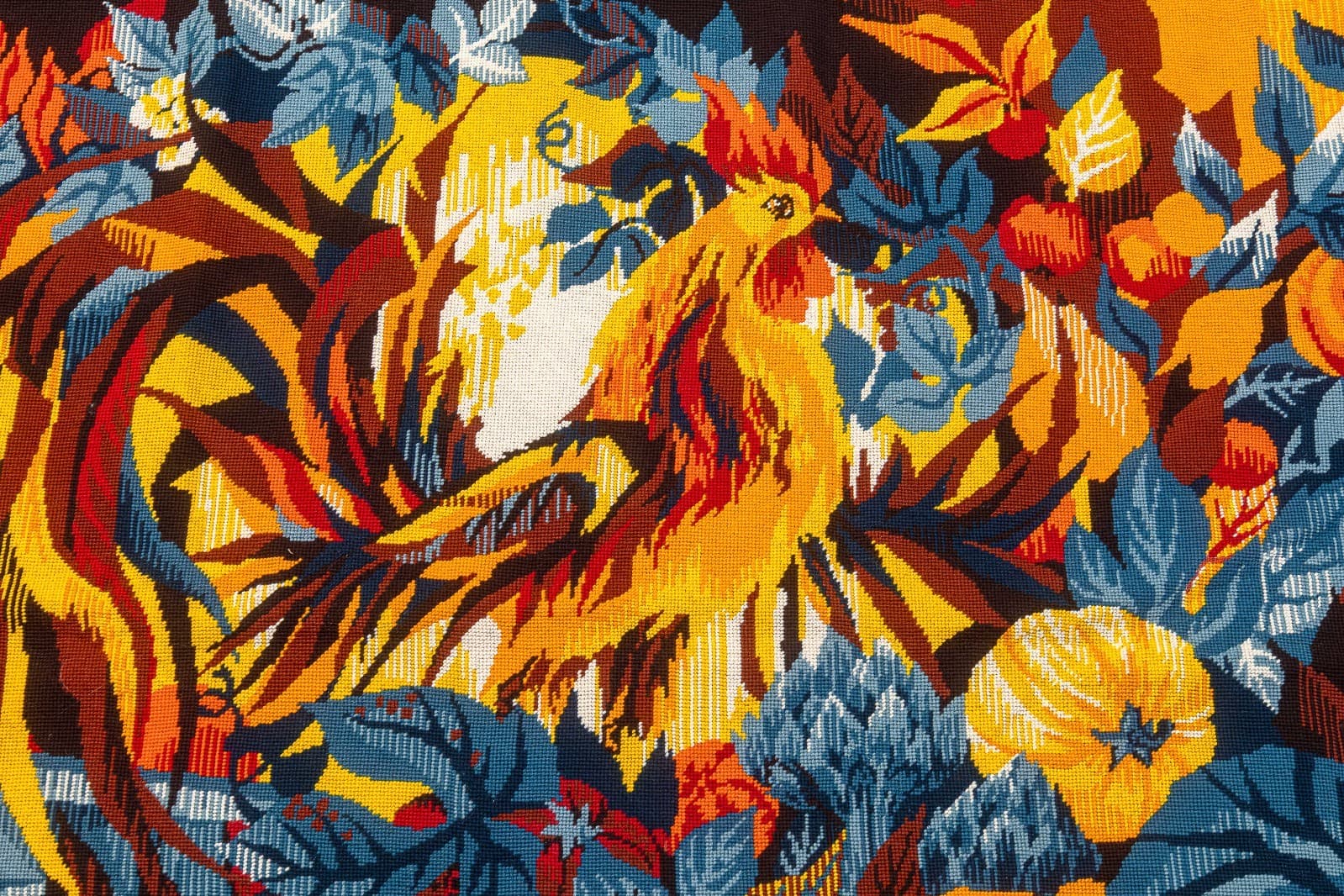 Hervé Lelong (1935–2023) Les Fruits de l’Été 1977 Signed Wool Tapestry 54/250 - Thumbnail 3