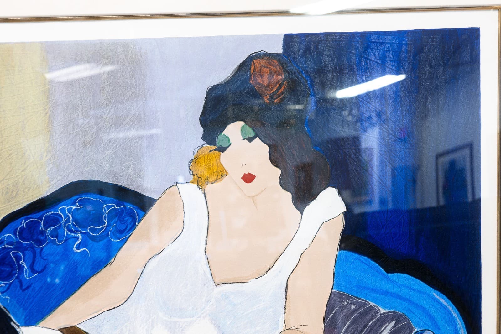 Itzchak Tarkay Le Fiance Signed 1990 Signed Color Serigraph on Paper 235/350 - Thumbnail 3