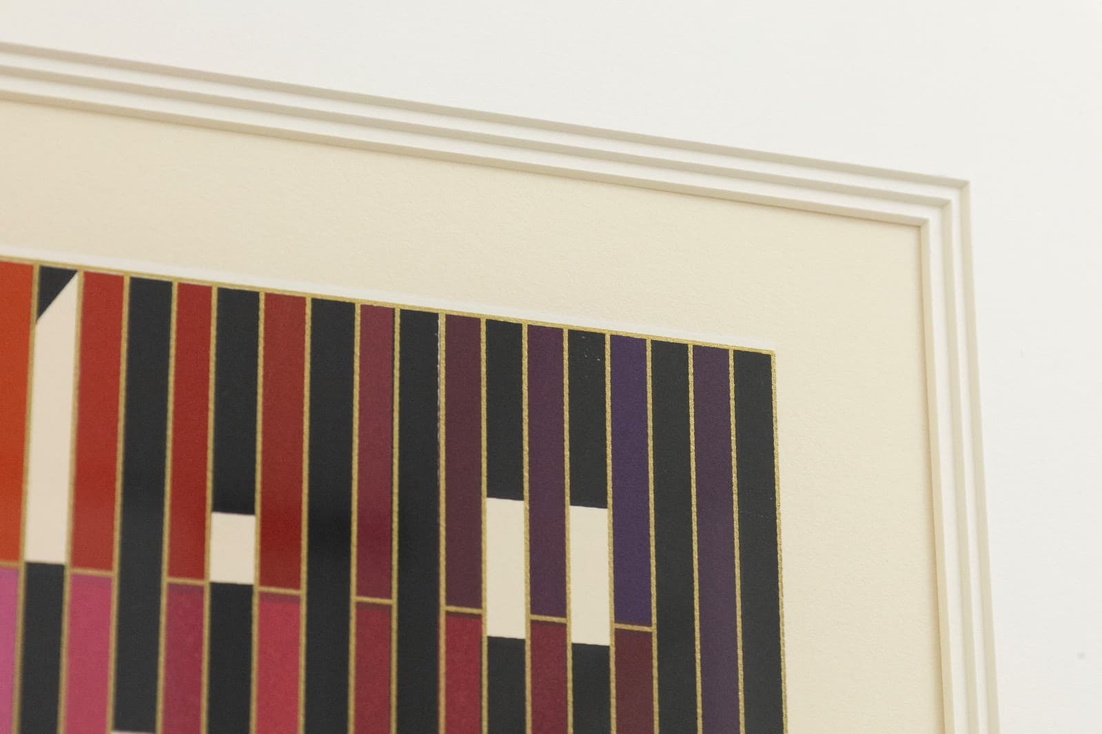 Yaacov Agam Sparkling Night Rainbow 1981 Signed Op Art Serigraph 170/180 Framed - Thumbnail 6