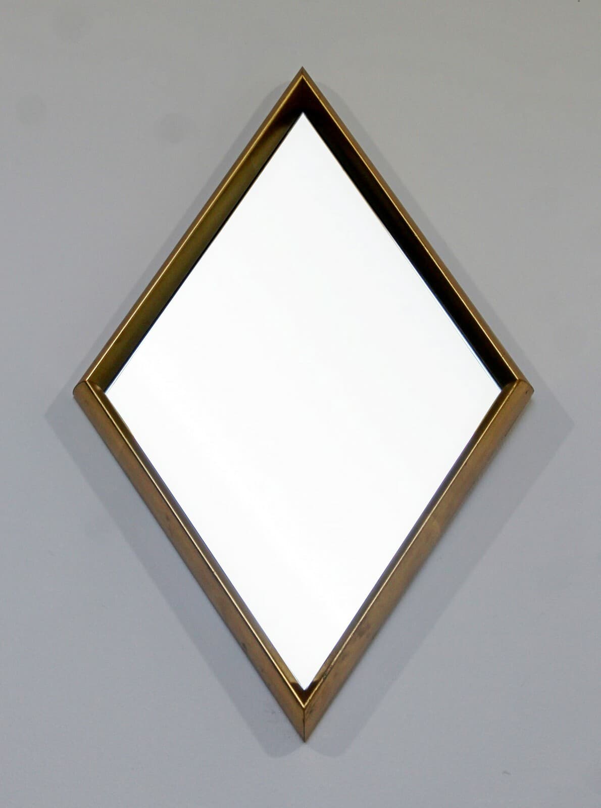 Mid Century Modern Hollywood Regency Gold Gilt Wall Mirror La Barge Diamond 60s - Thumbnail 2