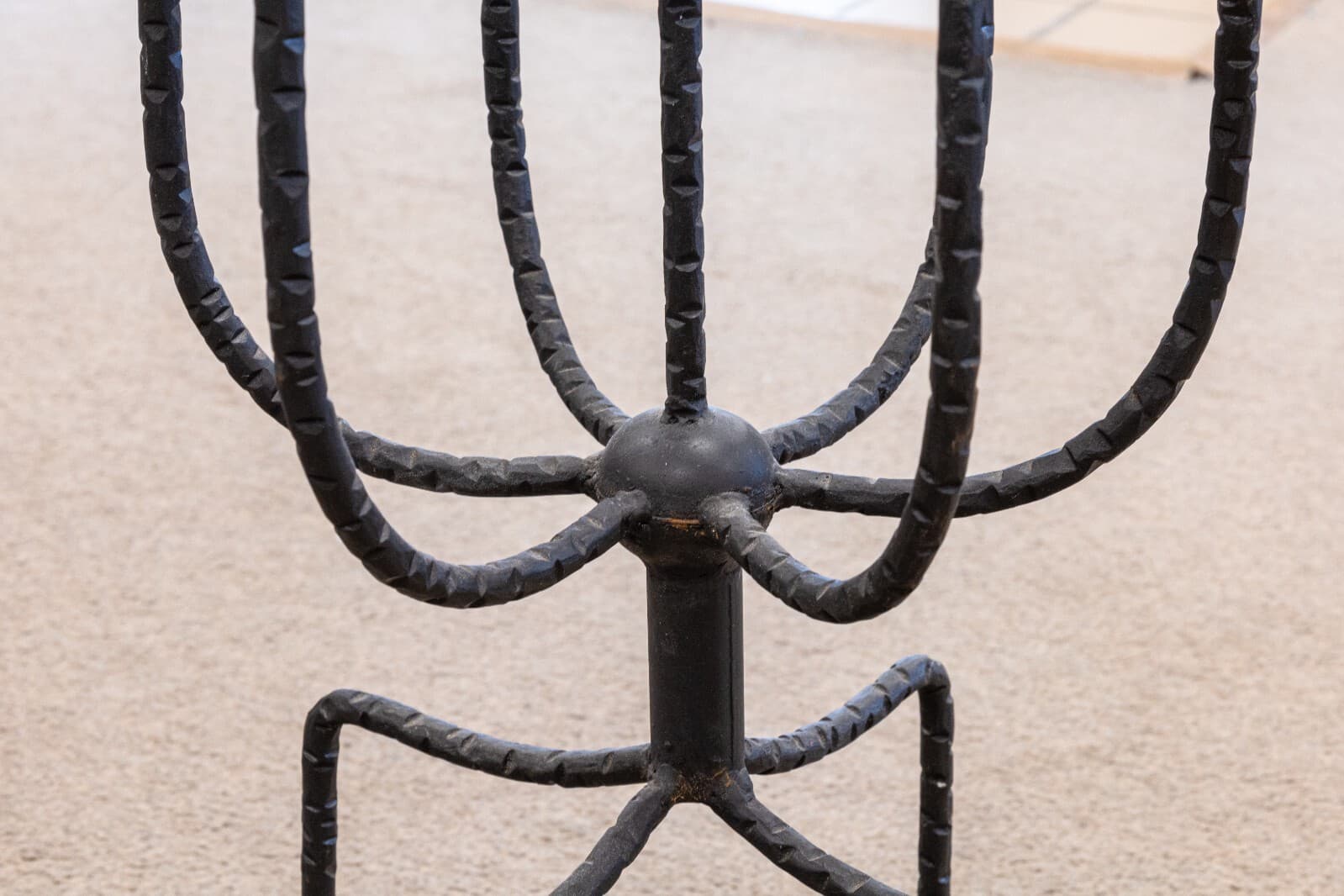 Vintage Parzinger Wrought Iron Metal Candelabra - Thumbnail 4