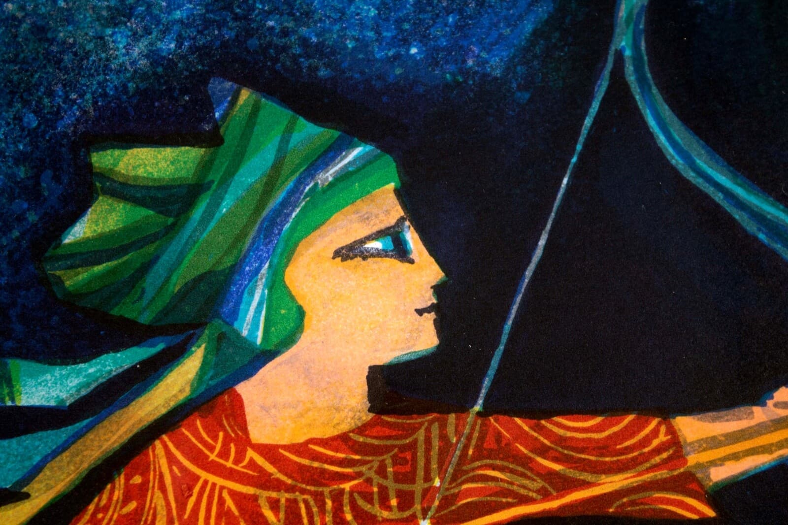 Contemporary Modern Judith Bledsoe "Sagittarius" Framed Lithograph - Thumbnail 4