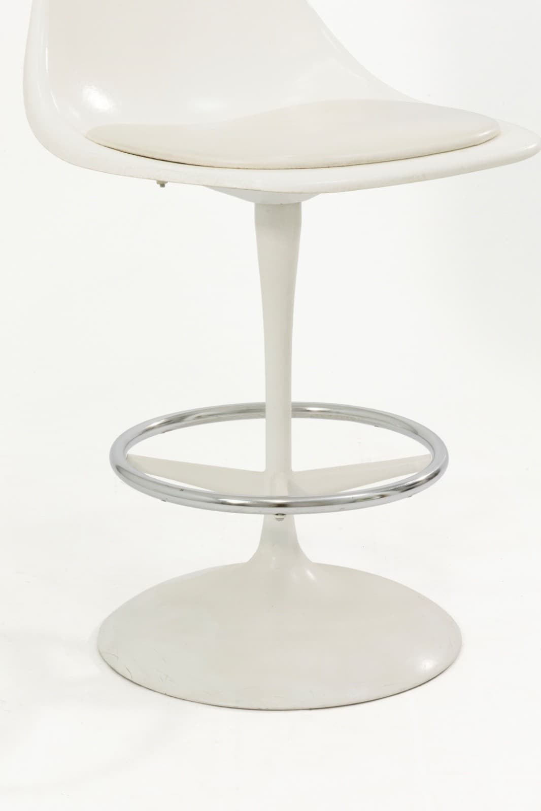 Set Of 4 Vintage Tulip Style Swivel Barstools By Arthur Umanoff - Thumbnail 5